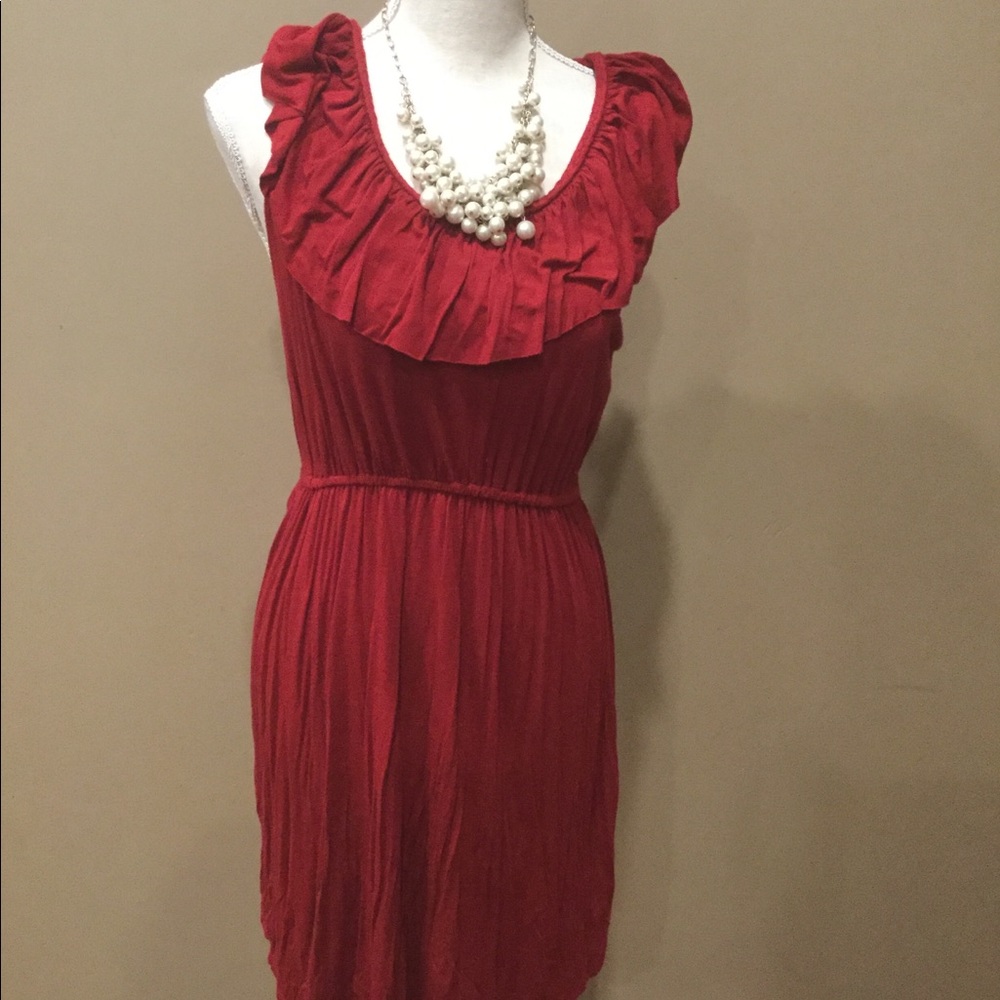 Fun and flirty ruffle dress medium